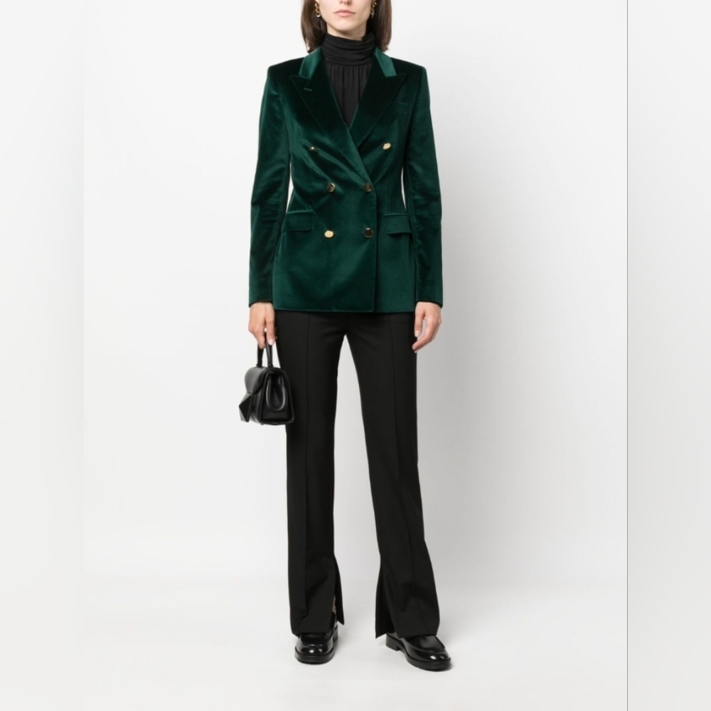 Tagliatore Green Velvet Blazer